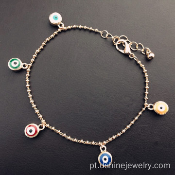 Ligação pulseira de mau-olhado de corrente pulseira joias mulher